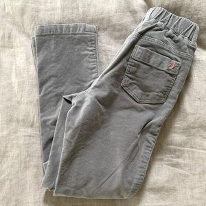 Jacadi Paris NEW Girls 5A Grey Velvet Pants